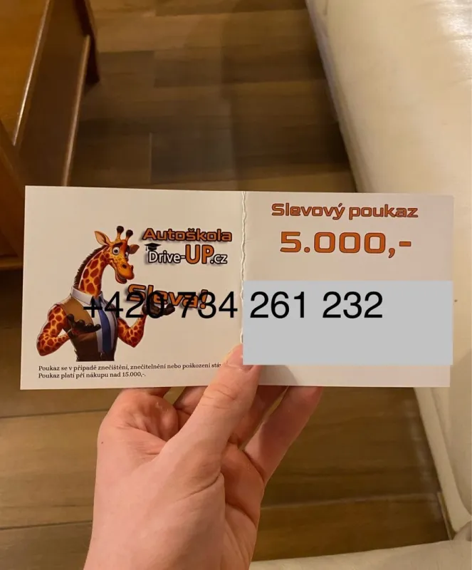 Poukaz na Autoškolu Drive-UP.cz na 5000kč