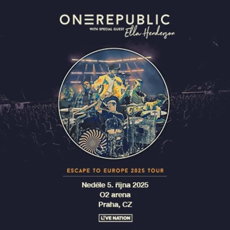 Prodám 2x vstupenky na koncert One Republic v Praze